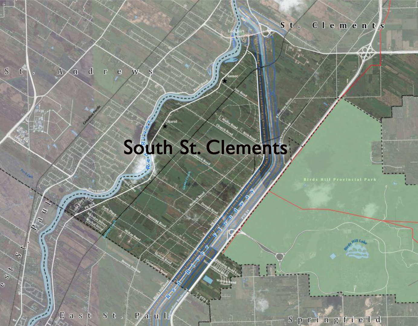 South St. Clements map
