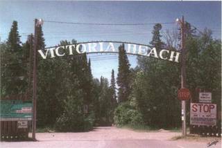 victoria beach sign